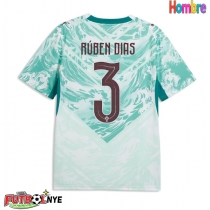 Camiseta Portugal Ruben Dias #3 Visitante Equipación Mundial 2026 manga corta